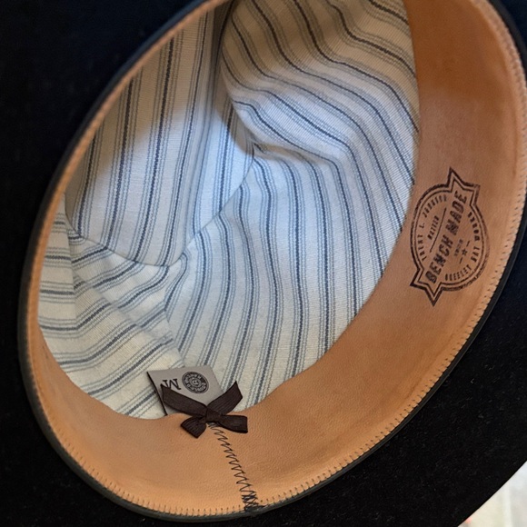 Double D Ranch Badlands rancher hat turquoise silver concho black - Picture 8 of 10